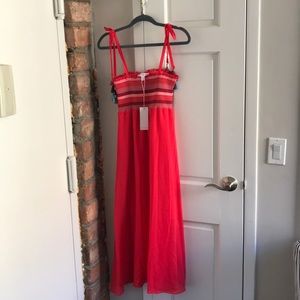 Red Carter maxi dress